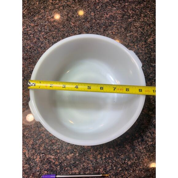 Vintage Sunbeam Mixmaster Replacement Bowl White Milk Glass 3 QT - Picture 12 of 13